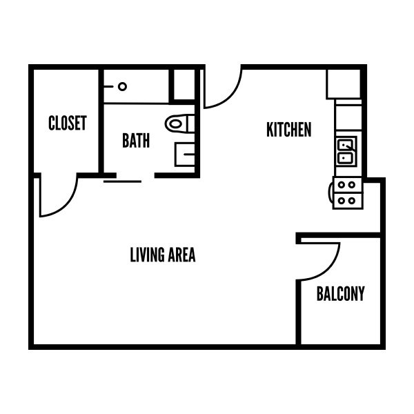 Floorplan apartment for rent #1
