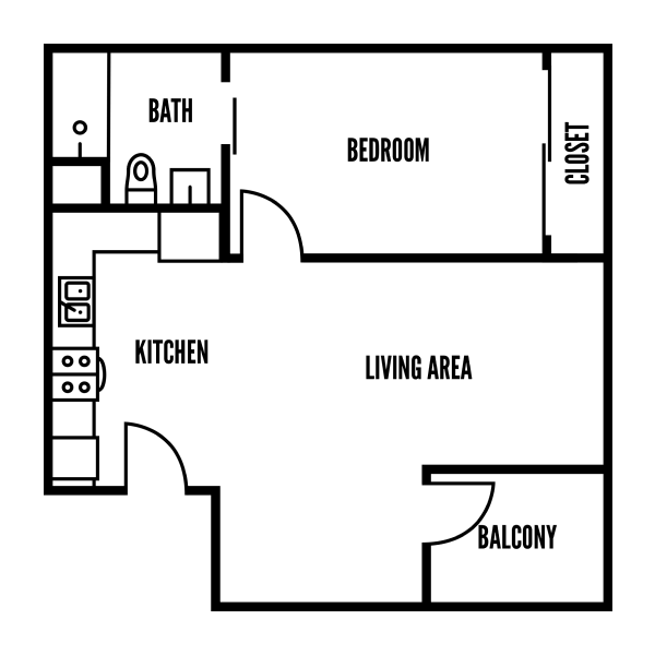 Floorplan apartment for rent #3